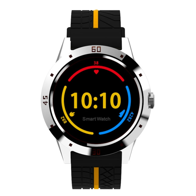 N6 Smart Watch 1.3 inch TFT Screen MTK2502C Bluetooth4.0, Silicone Watch Strap, Support Heart Rate Monitor & Pedometer & Sleep Monitor & Sedentary Reminder(Yellow)-garmade.com