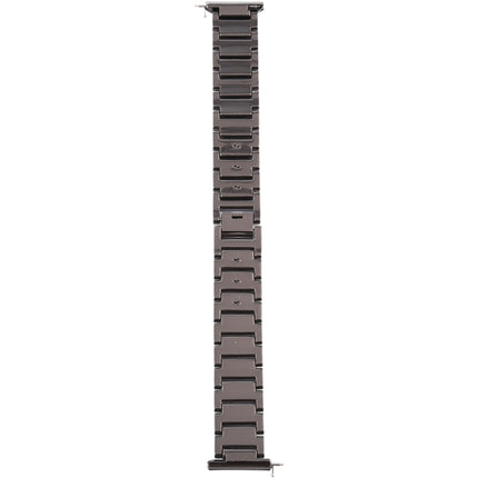 For Fitbit Versa Diamond-studded Stainless Steel Replacement Wrist Strap Watchband (Black)-garmade.com