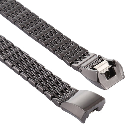 For Fitbit Alta Stainless Steel Replacement Wrist Strap Watchband (Black)-garmade.com