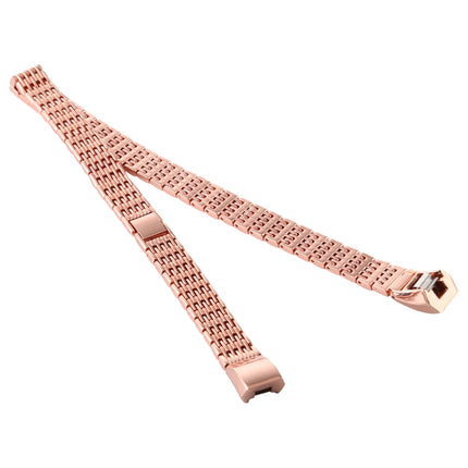 For Fitbit Alta Stainless Steel Replacement Wrist Strap Watchband (Rose Gold)-garmade.com