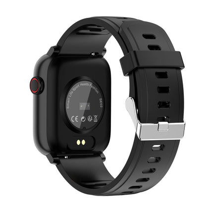 SE02 Bluetooth Smart Sports Watch, Support Heart Rate / Blood Pressure / Blood Oxygen Monitoring & Sleep Monitoring & Sedentary Reminder (Black)-garmade.com