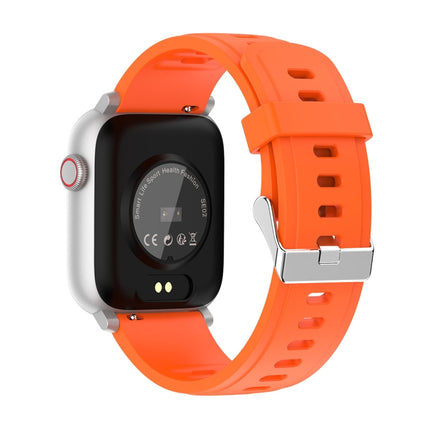 SE02 Bluetooth Smart Sports Watch, Support Heart Rate / Blood Pressure / Blood Oxygen Monitoring & Sleep Monitoring & Sedentary Reminder (Orange)-garmade.com