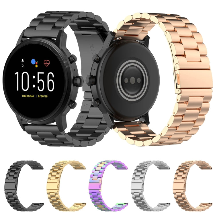 Fossil Carlyle Hr Fossil Gen Sim Card 22mm Steel Wrist Strap Watch