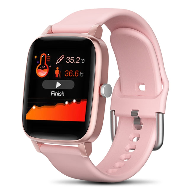 T98 1.4 inch Color Screen Smart Watch, IP67 Waterproof, Support Body Temperature Measurement / Heart Rate Monitoring / Blood Pressure Monitoring / Sedentary Reminder / Calories(Pink)-garmade.com