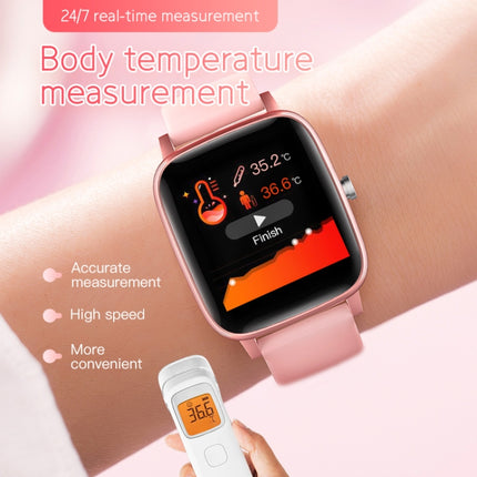 T98 1.4 inch Color Screen Smart Watch, IP67 Waterproof, Support Body Temperature Measurement / Heart Rate Monitoring / Blood Pressure Monitoring / Sedentary Reminder / Calories(Pink)-garmade.com