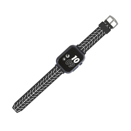 For Apple Watch Series 3 & 2 & 1 38mm Fashion Fishbone Pattern Silicone Watch Strap (Black+White)-garmade.com