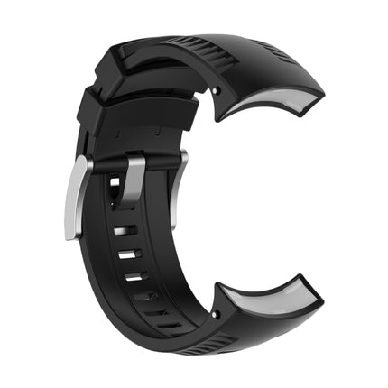 Silicone Replacement Wrist Strap for SUUNTO 9 (Black)-garmade.com