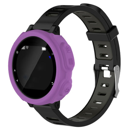 Solid Color Silicone Watch Protective Case for Garmin F235 / F750(Purple)-garmade.com