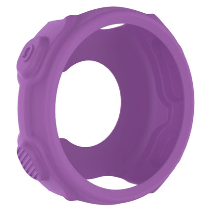 Solid Color Silicone Watch Protective Case for Garmin F235 / F750(Purple)-garmade.com