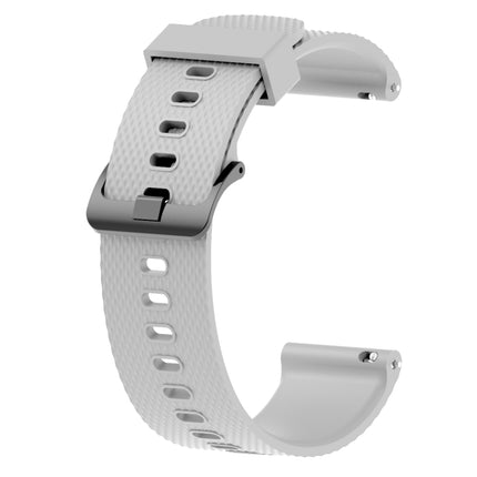 Silicone Sport Wrist Strap for Garmin Vivoactive 3 20mm (Grey)-garmade.com