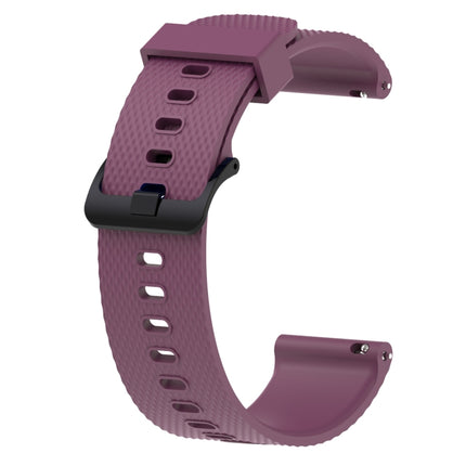 Silicone Sport Wrist Strap for Garmin Vivoactive 3 20mm (Purple)-garmade.com