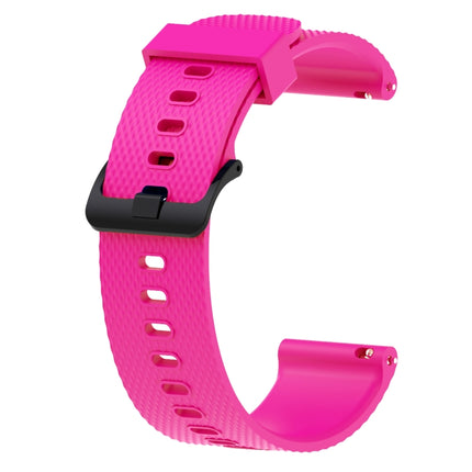 Silicone Sport Wrist Strap for Garmin Vivoactive 3 20mm (Rose Red)-garmade.com
