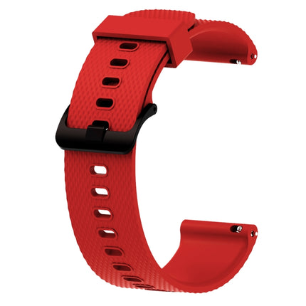 Silicone Sport Wrist Strap for Garmin Vivoactive 3 20mm (Red)-garmade.com