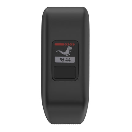 Silicone Sport Wrist Strap for Garmin Vivofit JR, Size: Large (Black)-garmade.com