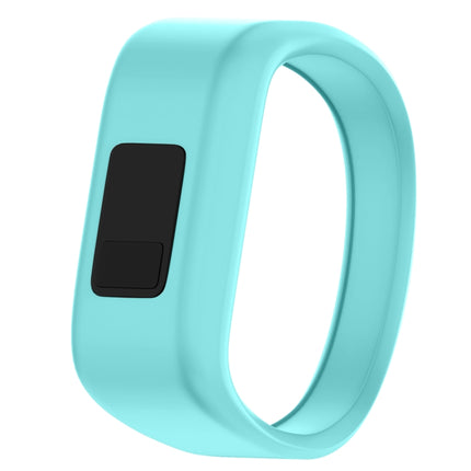 Silicone Sport Wrist Strap for Garmin Vivofit JR, Size: Large (Mint Green)-garmade.com