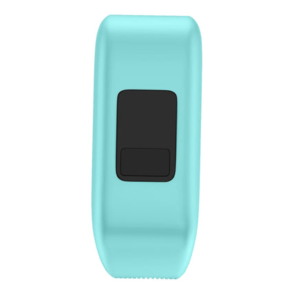 Silicone Sport Wrist Strap for Garmin Vivofit JR, Size: Large (Mint Green)-garmade.com