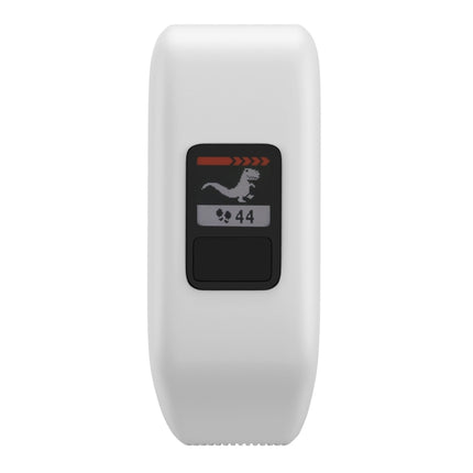 Silicone Sport Wrist Strap for Garmin Vivofit JR, Size: Large (White)-garmade.com