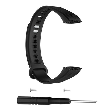 Silicone Replacement Wrist Strap for Huawei Honor Band 3 (Black)-garmade.com