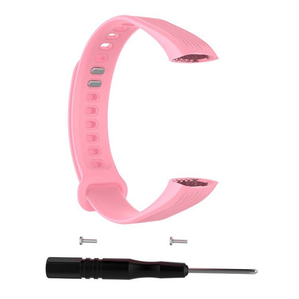 Silicone Replacement Wrist Strap for Huawei Honor Band 3 (Pink)-garmade.com