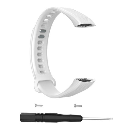 Silicone Replacement Wrist Strap for Huawei Honor Band 3 (White)-garmade.com