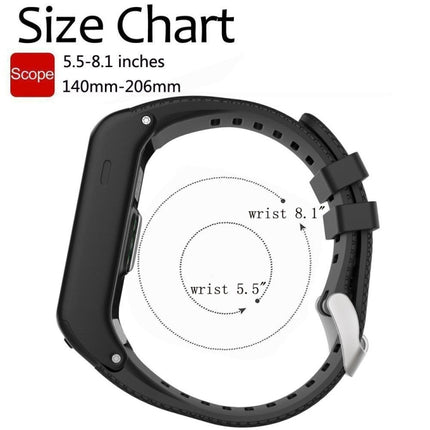 Silicone Sport Wrist Strap for Garmin Vivoactive HR (Grey)-garmade.com