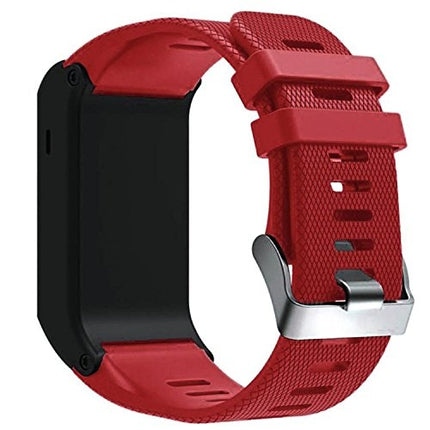 Silicone Sport Wrist Strap for Garmin Vivoactive HR (Red)-garmade.com