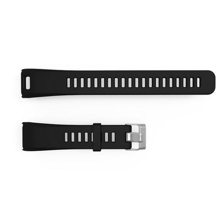 Silicone Sport Wrist Strap for Garmin Vivosmart HR 1 (Black)-garmade.com