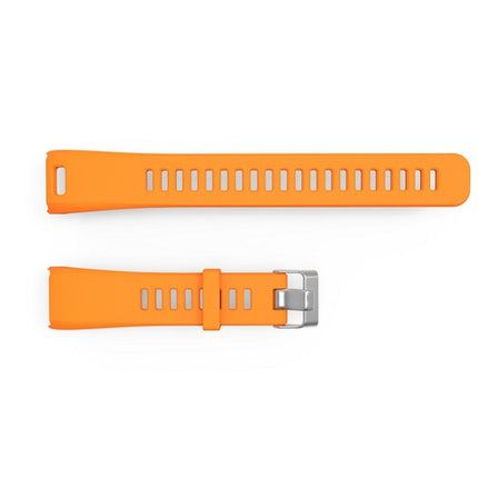 Silicone Sport Wrist Strap for Garmin Vivosmart HR 1 (Orange)-garmade.com