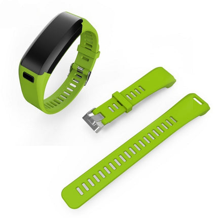 Silicone Sport Wrist Strap for Garmin Vivosmart HR 1 (Green)-garmade.com