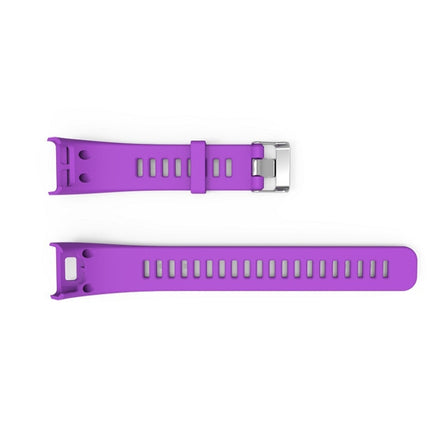 Silicone Sport Wrist Strap for Garmin Vivosmart HR 1 (Purple)-garmade.com