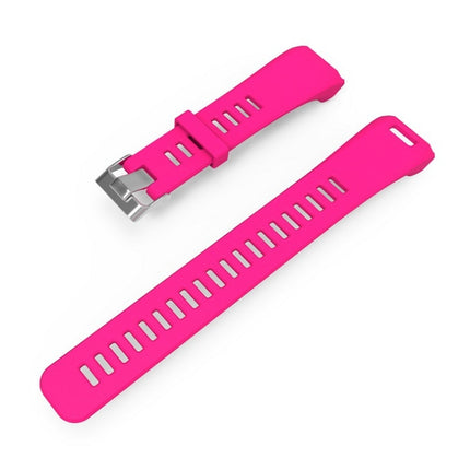 Silicone Sport Wrist Strap for Garmin Vivosmart HR 1 (Rose Red)-garmade.com