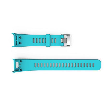 Silicone Sport Wrist Strap for Garmin Vivosmart HR 1 (Sky Blue)-garmade.com