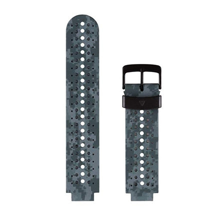 Silicone Sport Wrist Strap for Garmin Forerunner 235(Black Grey)-garmade.com