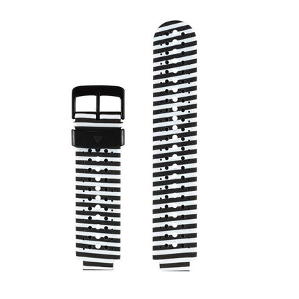 Silicone Sport Wrist Strap for Garmin Forerunner 235(Black White)-garmade.com