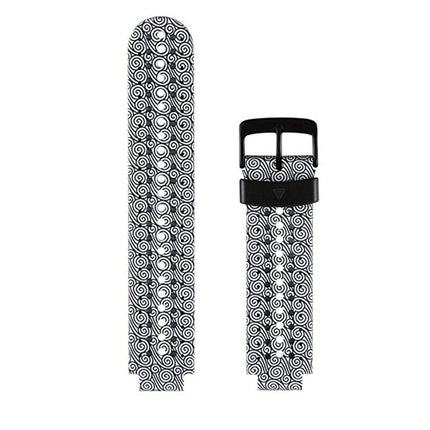 Silicone Sport Wrist Strap for Garmin Forerunner 235(Grey White)-garmade.com