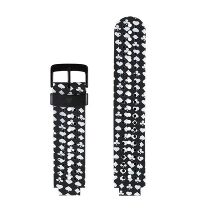 Silicone Sport Wrist Strap for Garmin Forerunner 235(White + Black)-garmade.com