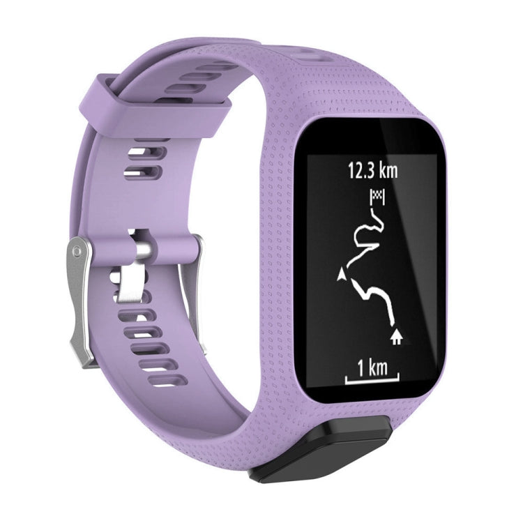 Silicone Sport Watch Band for Tomtom Runner 2/3 Series (Purple