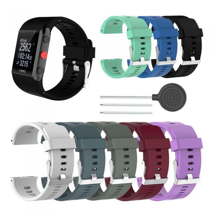 Silicone Sport Wrist Strap for POLAR V800 (Mint Green)-garmade.com