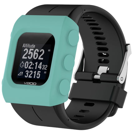 Solid Color Silicone Watch Protective Case for POLAR V800(Mint Green)-garmade.com