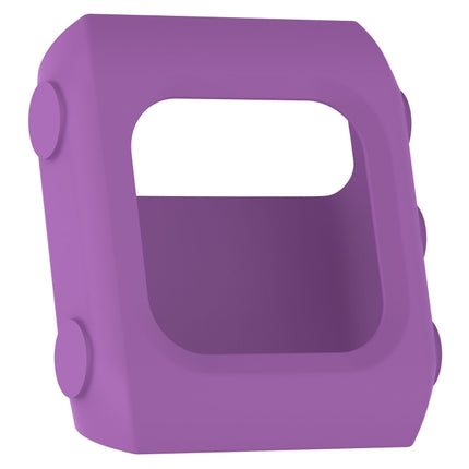 Solid Color Silicone Watch Protective Case for POLAR V800(Purple)-garmade.com