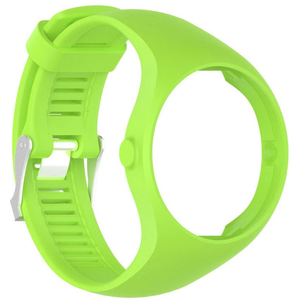 Silicone Sport Wrist Strap for POLAR M200 (Green)-garmade.com
