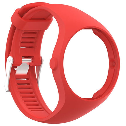 Silicone Sport Wrist Strap for POLAR M200 (Red)-garmade.com