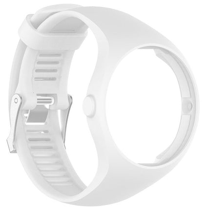 Silicone Sport Wrist Strap for POLAR M200 (White)-garmade.com