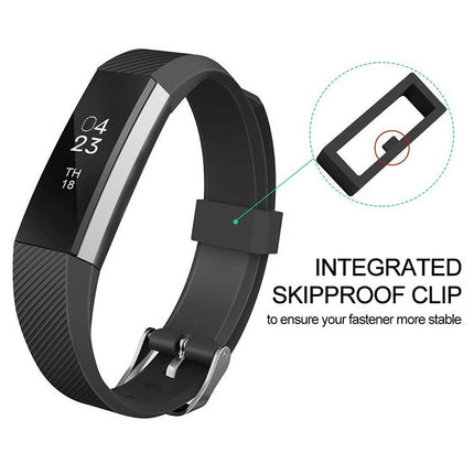 Children Silicone Twilled Wrist Strap for FITBIT ACE (Coffee)-garmade.com