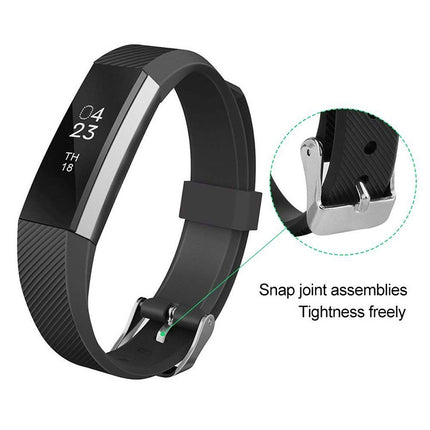 Children Silicone Twilled Wrist Strap for FITBIT ACE (Green)-garmade.com