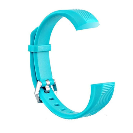 Children Silicone Twilled Wrist Strap for FITBIT ACE (Mint Green)-garmade.com