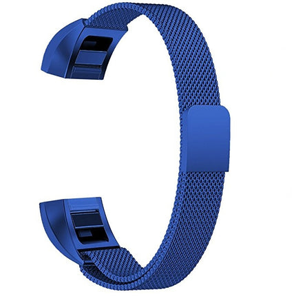 Stainless Steel Magnet Wrist Strap for FITBIT Alta,Size:Small,130-170mm (Blue)-garmade.com
