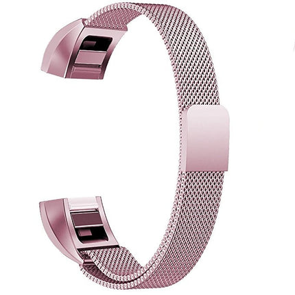 Stainless Steel Magnet Wrist Strap for FITBIT Alta,Size: Large, 170-236mm (Cherry Gold)-garmade.com