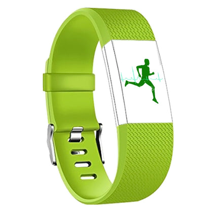 Square Pattern Adjustable Sport Wrist Strap for FITBIT Charge 2, Size: S, 10.5x8.5cm (Green)-garmade.com