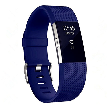 Square Pattern Adjustable Sport Wrist Strap for FITBIT Charge 2, Size: S, 10.5x8.5cm (Blue)-garmade.com